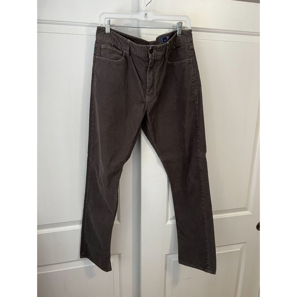 Vineyard Vines Gray Corduroy‎ Mens Pants - Size 34x32